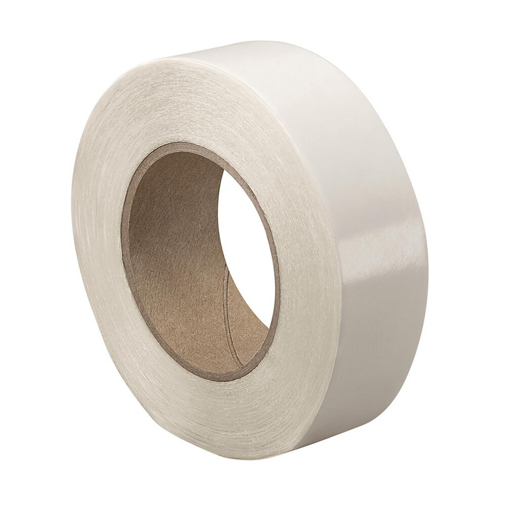 Translucent Double-Sided UPVC Tape: 1" Wide, 36 yd Long, 8.5 mil Thick, Acrylic Adhesive