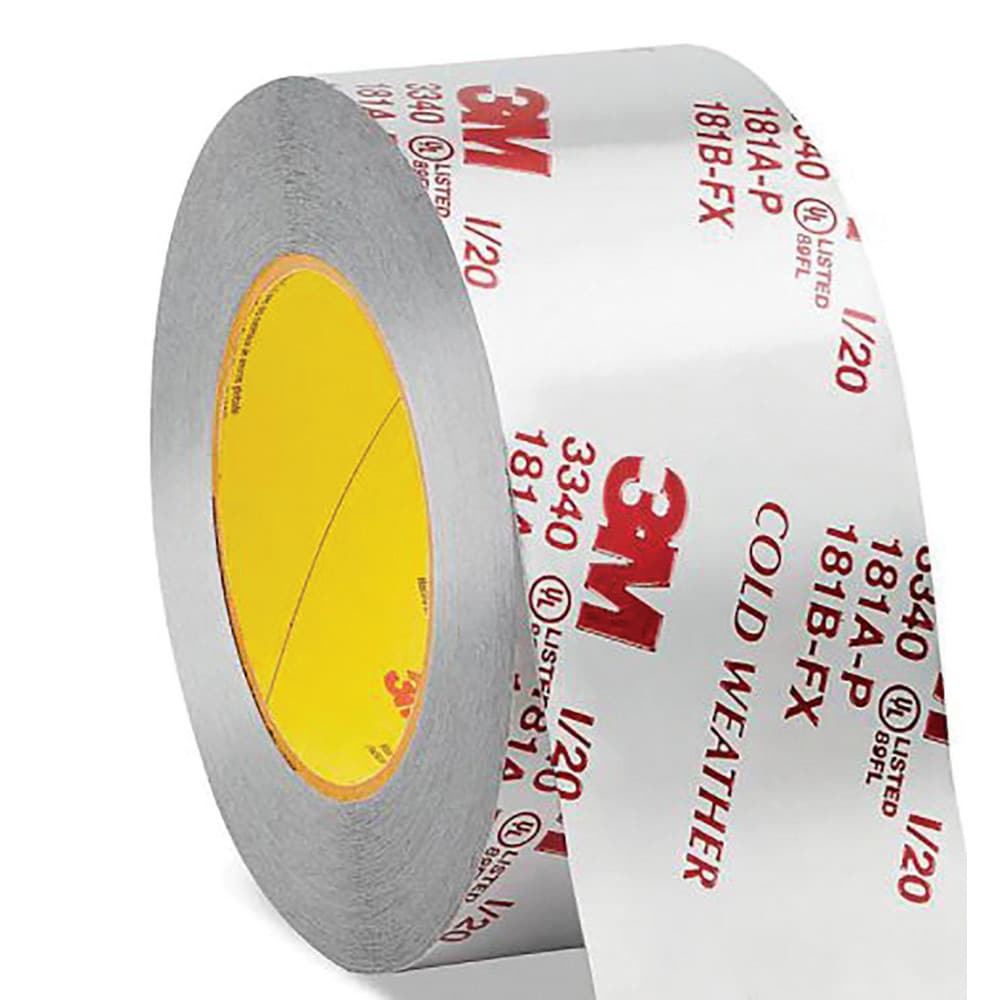 Made in USA Duct Tape 72 mm Wide, 3.9 mil Thick, Aluminum Foil MSC