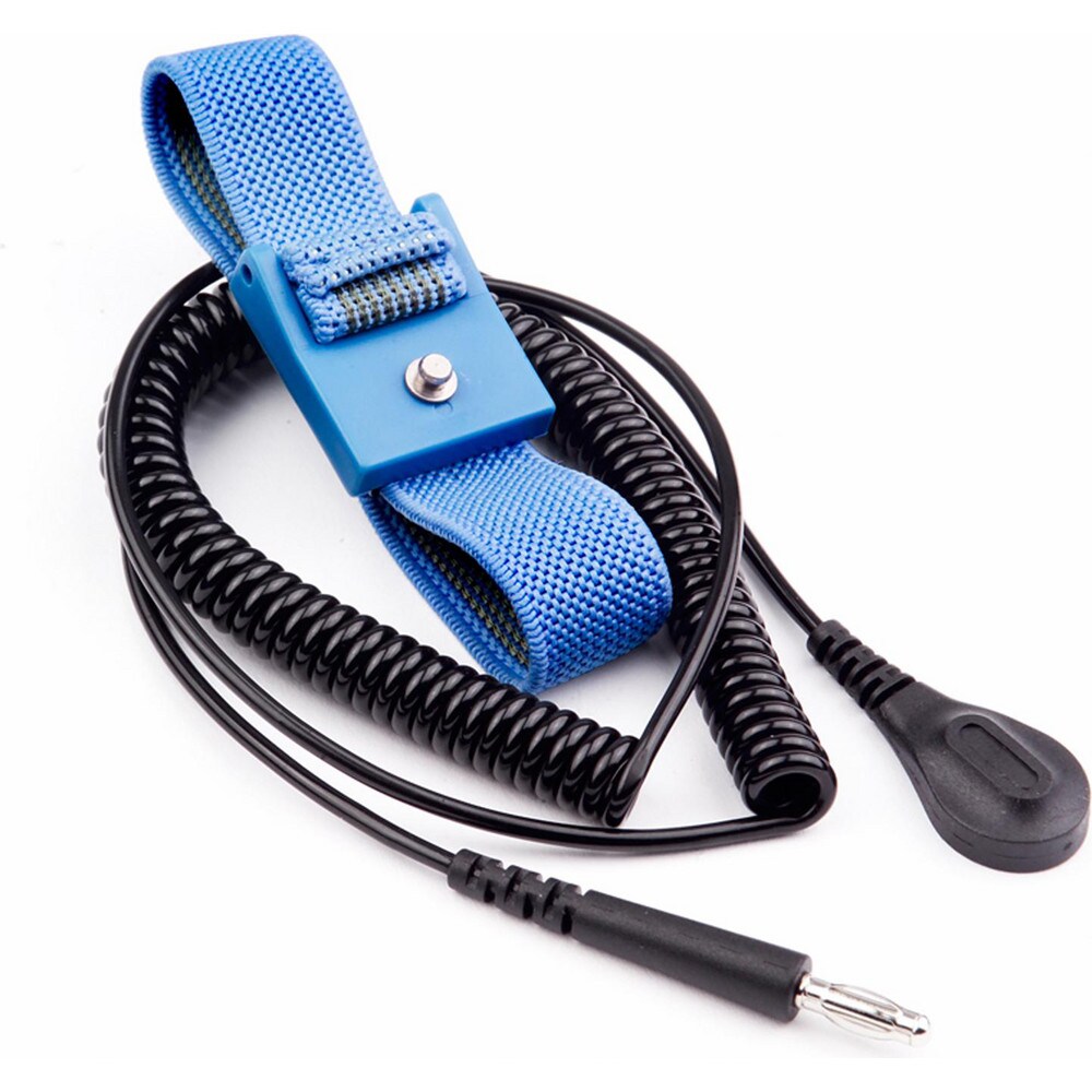 Grounding Wrist Straps; Size: Adjustable ; Attachment Method: Snap Lock ; Disposable or Reusable: No ; Material: Fabric ; Grounding Cord Included: No ; Resistor: Yes