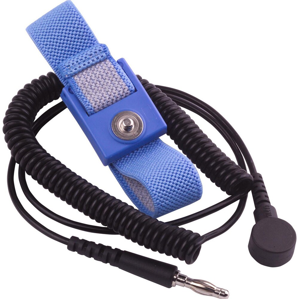 Grounding Wrist Straps; Size: Adjustable ; Attachment Method: Snap Lock ; Disposable or Reusable: No ; Material: Fabric ; Grounding Cord Included: Yes ; Cord Length: 6