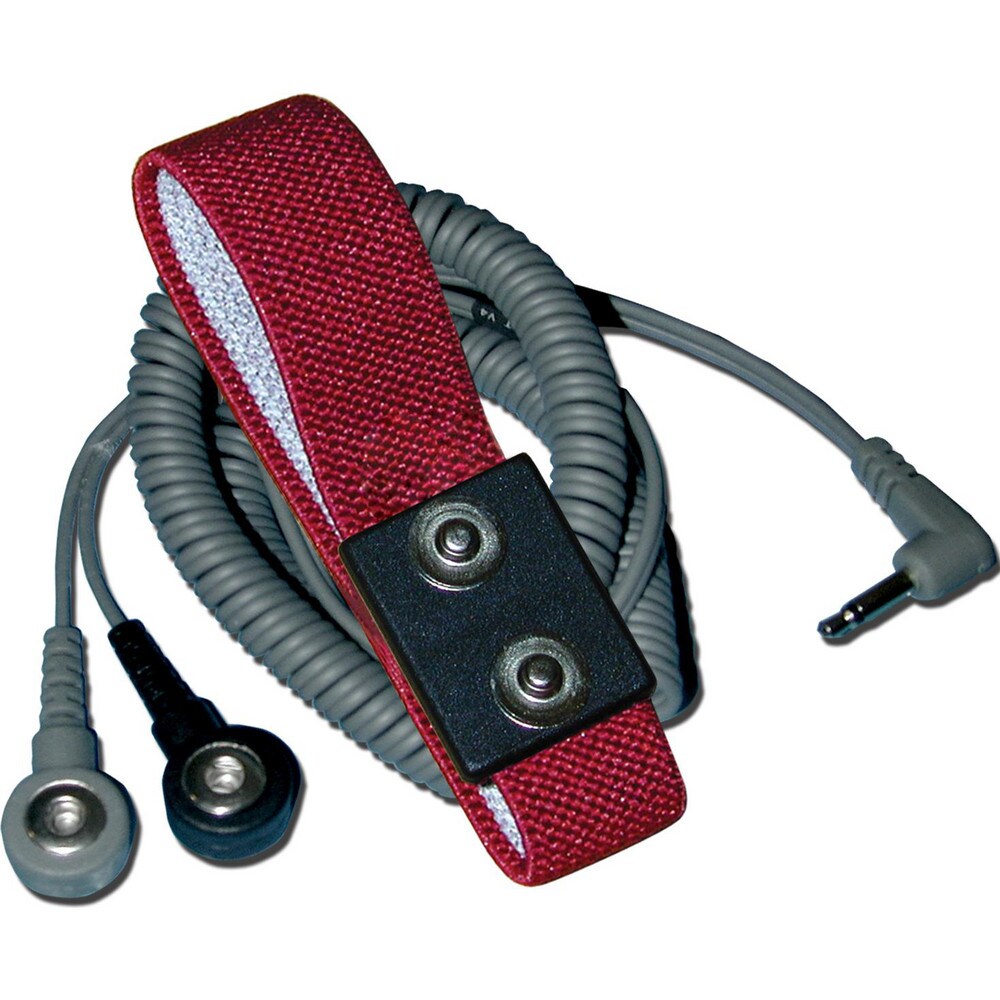 Grounding Wrist Straps; Size: Adjustable ; Attachment Method: Snap Lock ; Disposable or Reusable: No ; Material: Fabric ; Grounding Cord Included: Yes ; Cord Length: 6