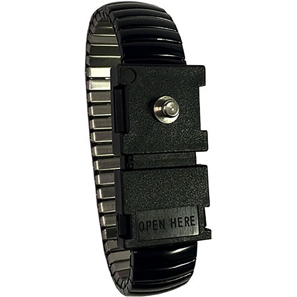 Grounding Wrist Straps; Size: Small ; Attachment Method: Snap Lock ; Disposable or Reusable: No ; Material: Metal ; Grounding Cord Included: Yes ; Cord Length: 12
