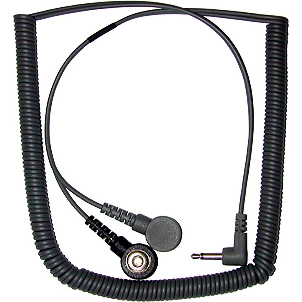 Grounding Cords; Anti-Static Equipment Compatibility: Grounding Wrist Strap; Grounding Cord ; Cord Type: Coiled Cord ; Number of Conductors: 2 ; Resistor: Yes ; Color: Gray