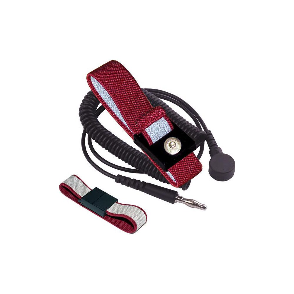 Grounding Wrist Straps; Size: Adjustable ; Attachment Method: Snap Lock ; Disposable or Reusable: No ; Material: Fabric ; Grounding Cord Included: No ; Resistor: Yes