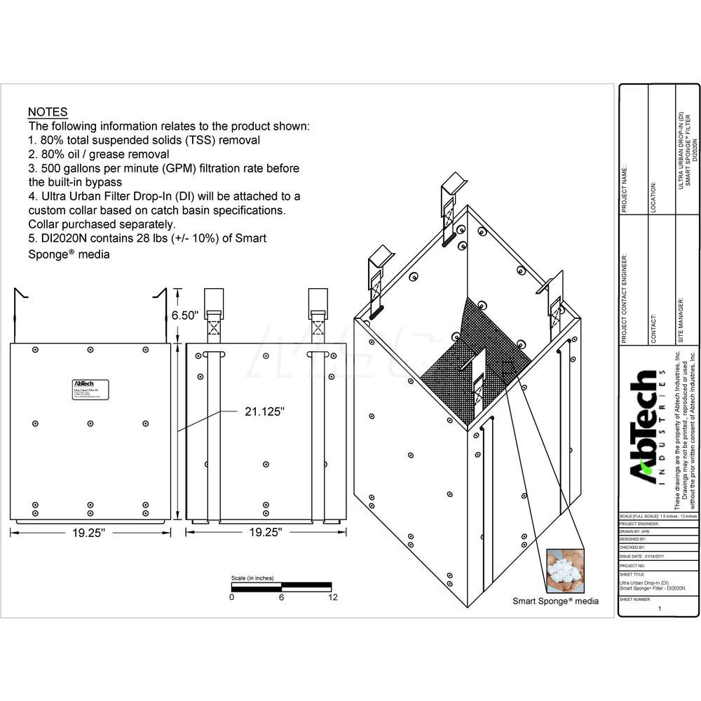 AbTech - Drain Insert: 19.2500