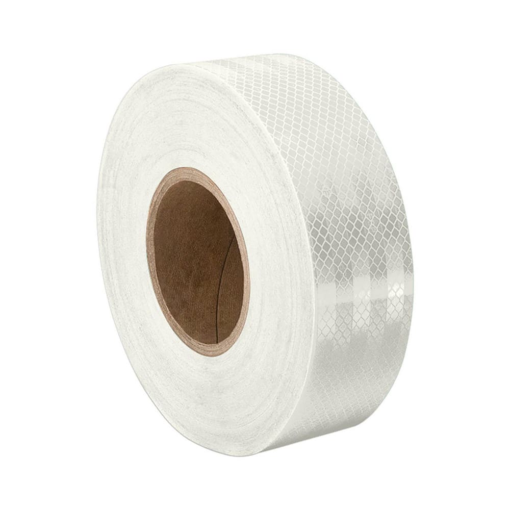 DOT Conspicuity Tape; Color: White ; Tape Material: Reflective Sheeting ; Width (Inch): 4 ; Length (Feet): 15 ; Length (Inch): 180