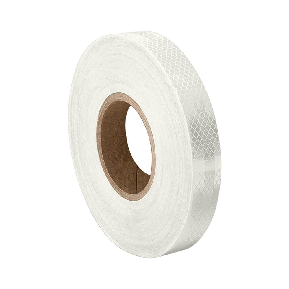 DOT Conspicuity Tape; Color: White ; Tape Material: Reflective Sheeting ; Width (Inch): 3 ; Length (Feet): 15 ; Length (Inch): 180