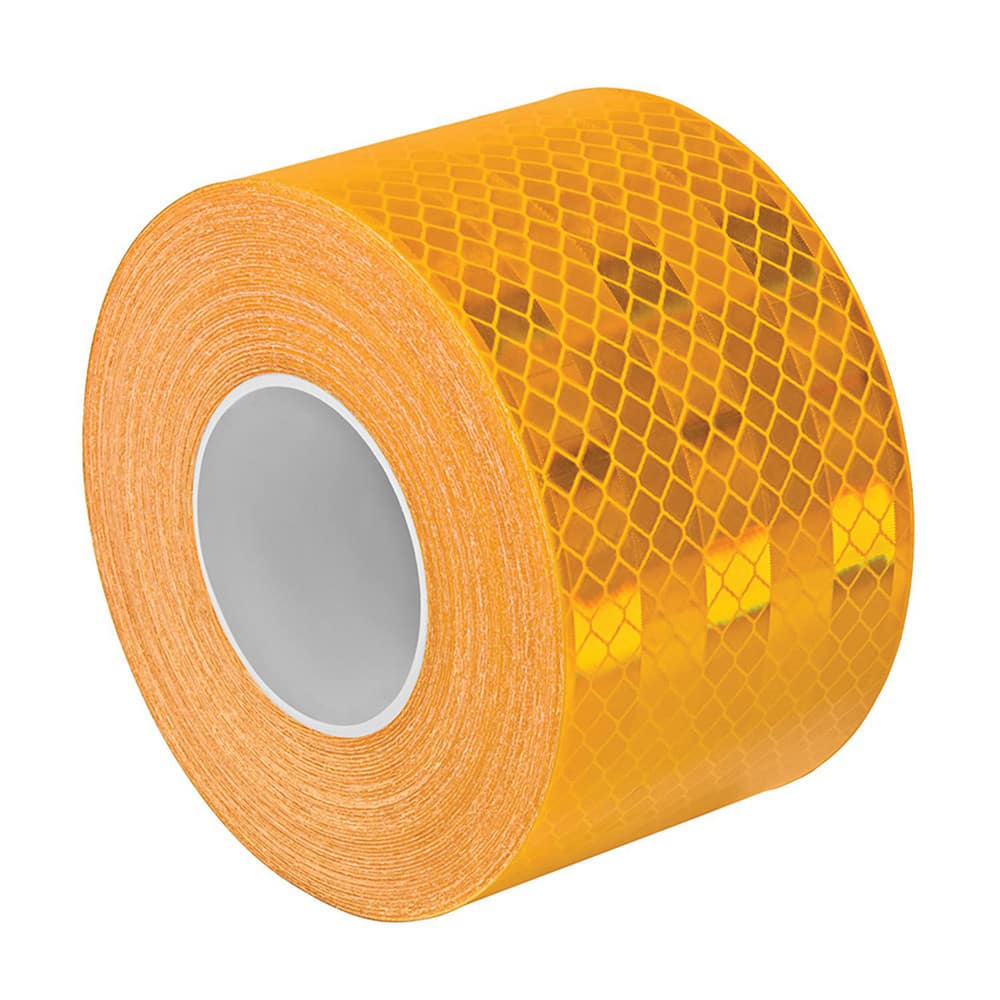 DOT Conspicuity Tape; Color: Yellow ; Tape Material: Reflective Sheeting ; Width (Inch): 2 ; Length (Feet): 30