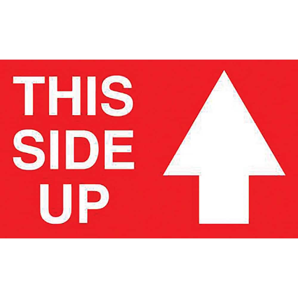 Accident Prevention Label: "This Side Up", Rectangle, 5" Wide, 3" High
