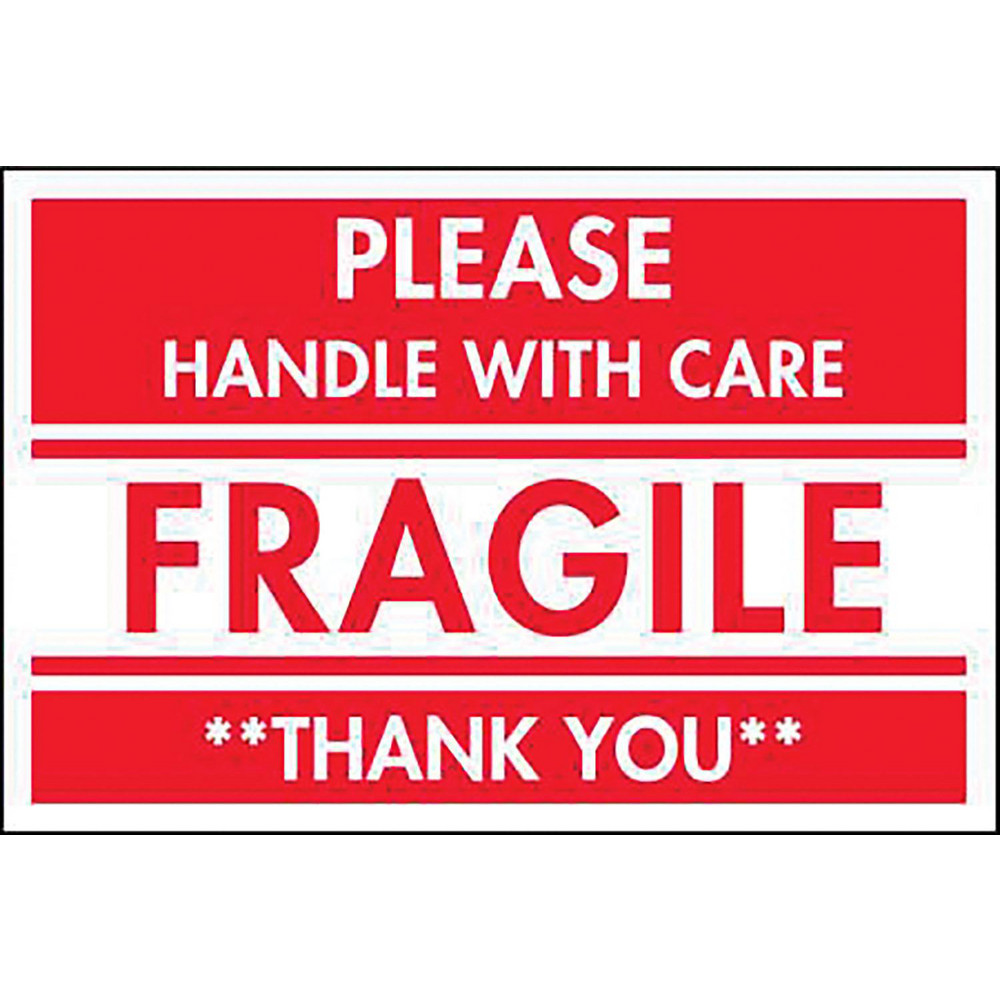 3 X 5" Fragile Handle With Care Thank You Label 500' Per Roll - Foto 9