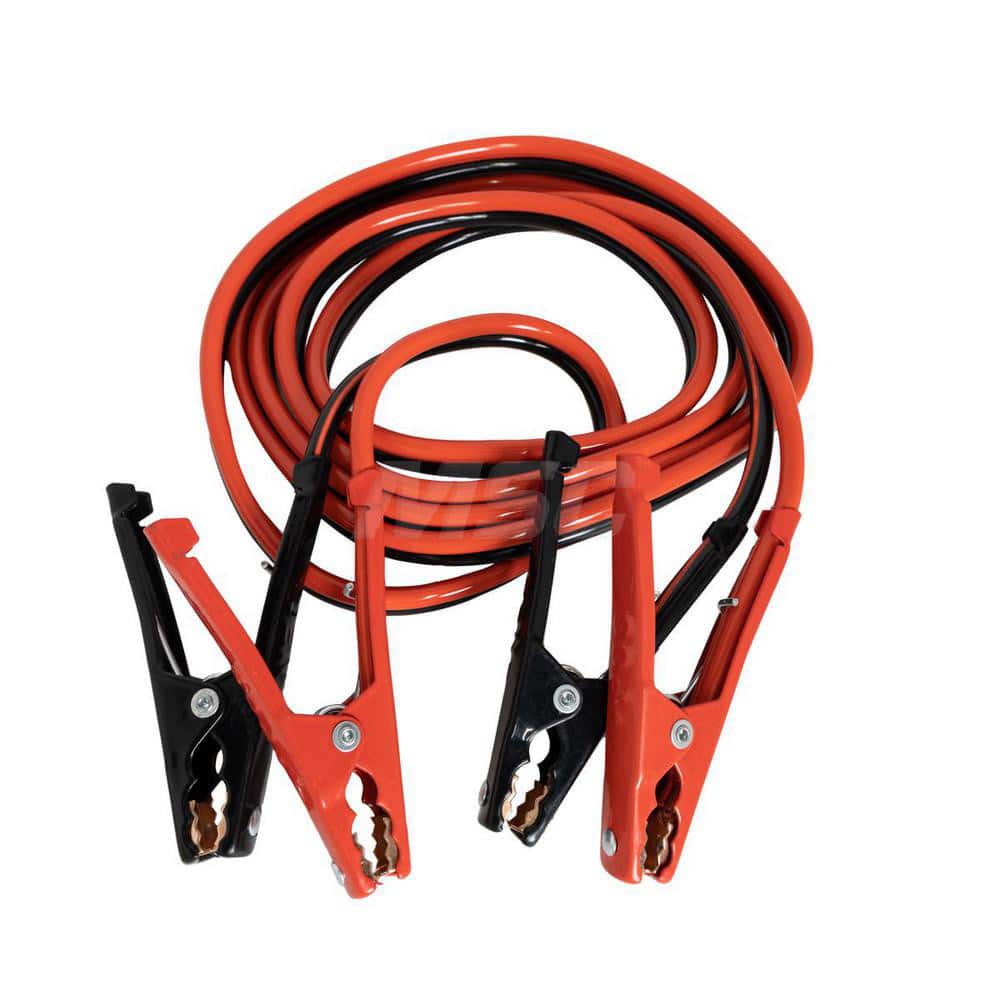 RoadPro RP04955 Booster Cables; Cable Type: Coiled Jumper Cable ; Wire Gauge: 4 ; Wire Material: Copper Clad Aluminum ; Cable Length: 20.000 ; Overall Depth: 3.3 ; Overall Height: 11.3 