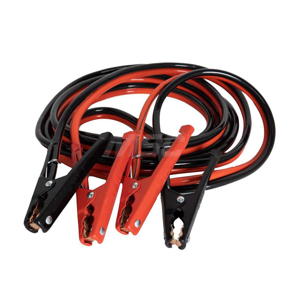 RoadPro RP04851 Booster Cables; Cable Type: Coiled Jumper Cable ; Wire Gauge: 8 ; Wire Material: Copper Clad Aluminum ; Cable Length: 12.000 ; Overall Depth: 2.7 ; Overall Height: 8.8 