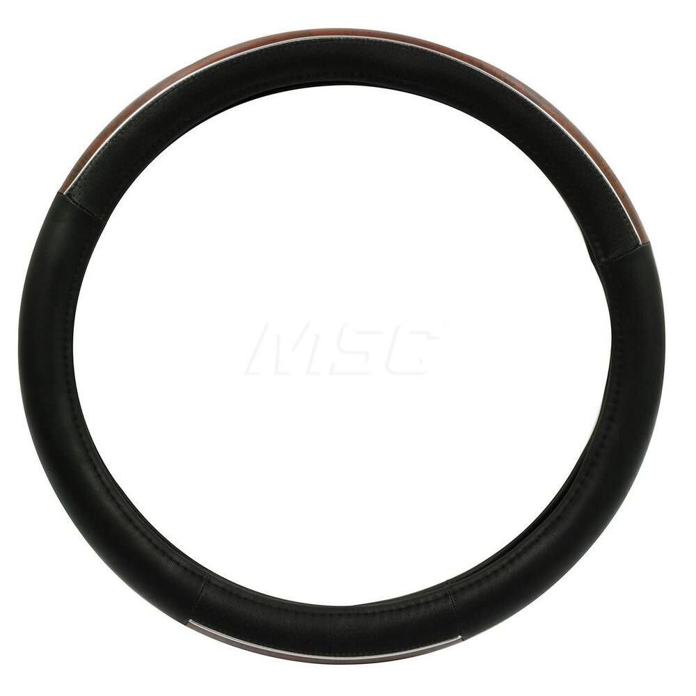 Vehicle Interior Covers; Type: Steering Wheel Cover ; Color: Black ; Material: Microfiber ; Width (Inch): 18