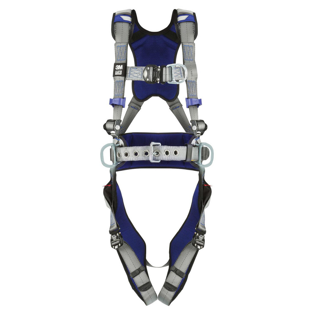 DBI-SALA Fall Protection Harnesses: 420 Lb, Construction Style, Size X-Large, For Climbing & Positioning, Back Front & Hips - Quick-Connect Leg