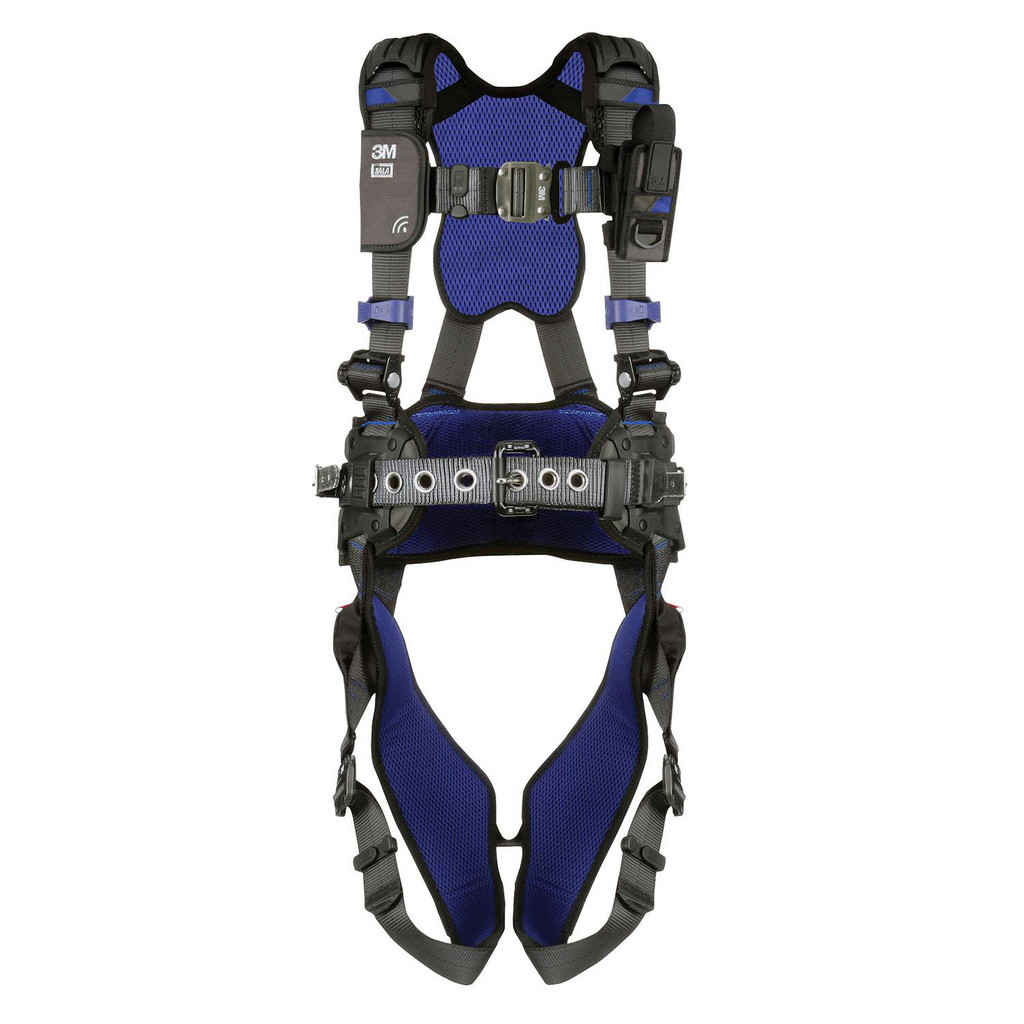 DBI-SALA Fall Protection Harnesses: 420 Lb, Size 2X-Large, For Mining, Back Front Hips & Shoulder - Quick-Connect Leg Strap, Quick-Connect Chest Strap