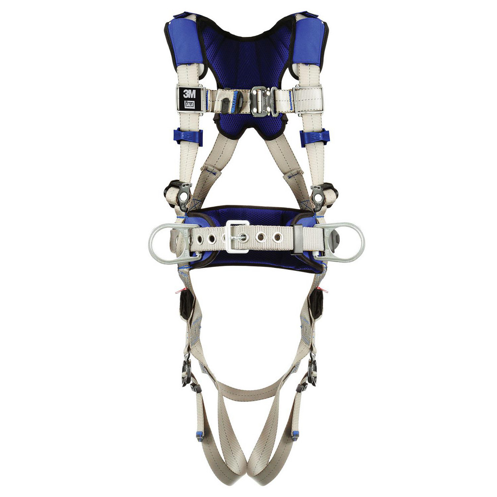 DBI-SALA Fall Protection Harnesses: 420 Lb, Construction Style, Size 2X-Large, For Positioning, Back & Hips - Quick-Connect Leg Strap, Quick-Connect