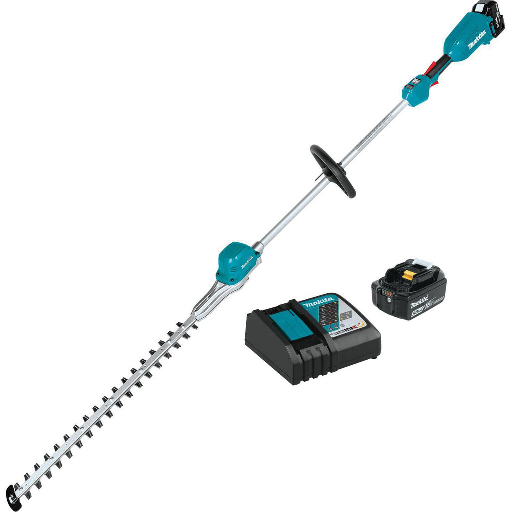 Makita Hedge Trimmer: Battery Power, Double-Sided Blade, 24" Cutting Width - Battery Power, 24.0000" Cutting Width | Part #XNU02T