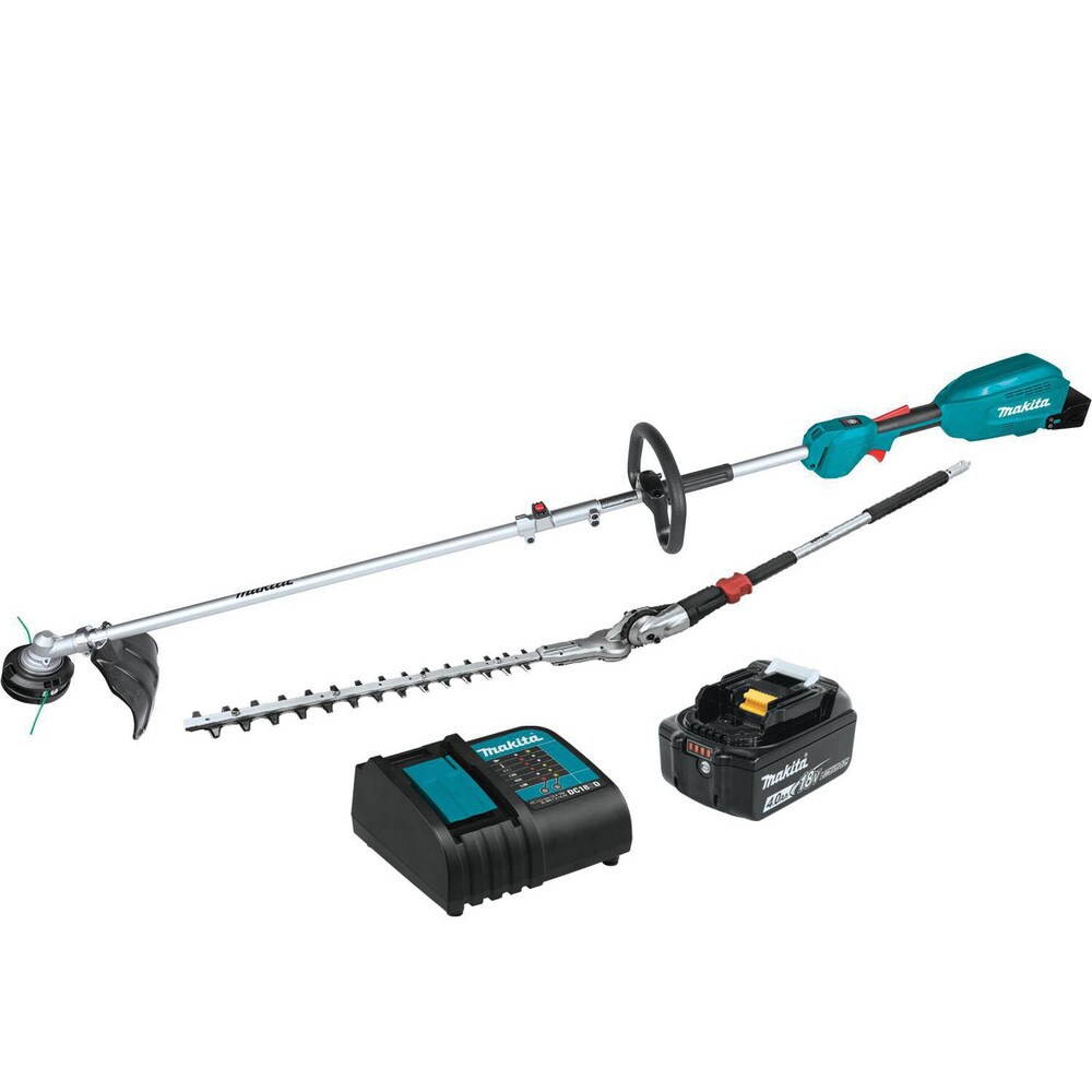 Hedge Trimmer: Battery Power, Double-Sided Blade, 20" Cutting Width