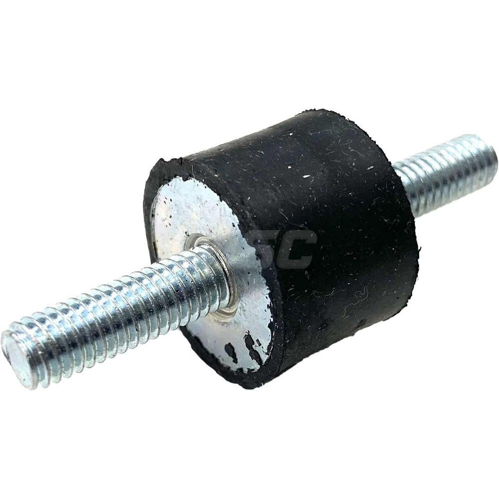 Vibration Isolators; Isolator Type: Stud/Stud ; Maximum Load Capacity: 60.00 (Pounds); Insert Material: Zinc-Plated Steel ; Isolator Material: Natural Rubber ; Overall Width: 20 ; Overall Diameter: 20 mm