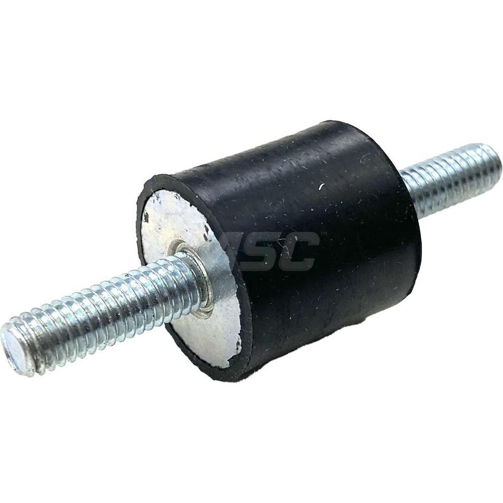 Vibration Isolators; Isolator Type: Stud/Stud ; Maximum Load Capacity: 80.00 (Pounds); Insert Material: Zinc-Plated Steel ; Isolator Material: Natural Rubber ; Overall Width: 20 ; Overall Diameter: 20 mm