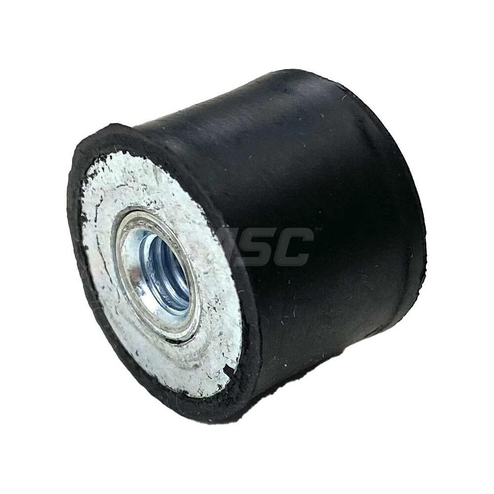 Vibration Isolators; Isolator Type: Plate/Plate ; Maximum Load Capacity: 60.00 (Pounds); Insert Material: Zinc-Plated Steel ; Isolator Material: Natural Rubber ; Overall Width: 20 ; Overall Diameter: 20 mm