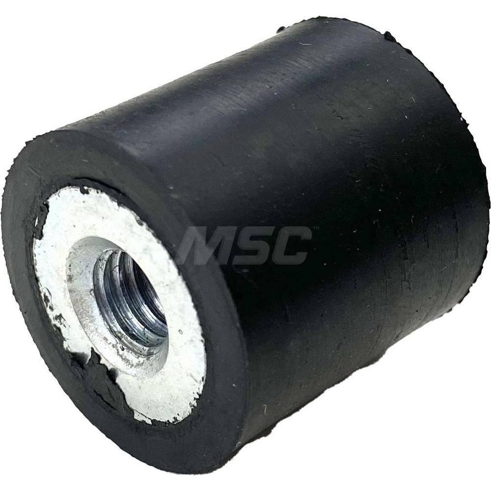 Vibration Isolators; Isolator Type: Plate/Plate ; Maximum Load Capacity: 120.00 (Pounds); Insert Material: Zinc-Plated Steel ; Isolator Material: Natural Rubber ; Overall Width: 25 ; Overall Diameter: 25 mm