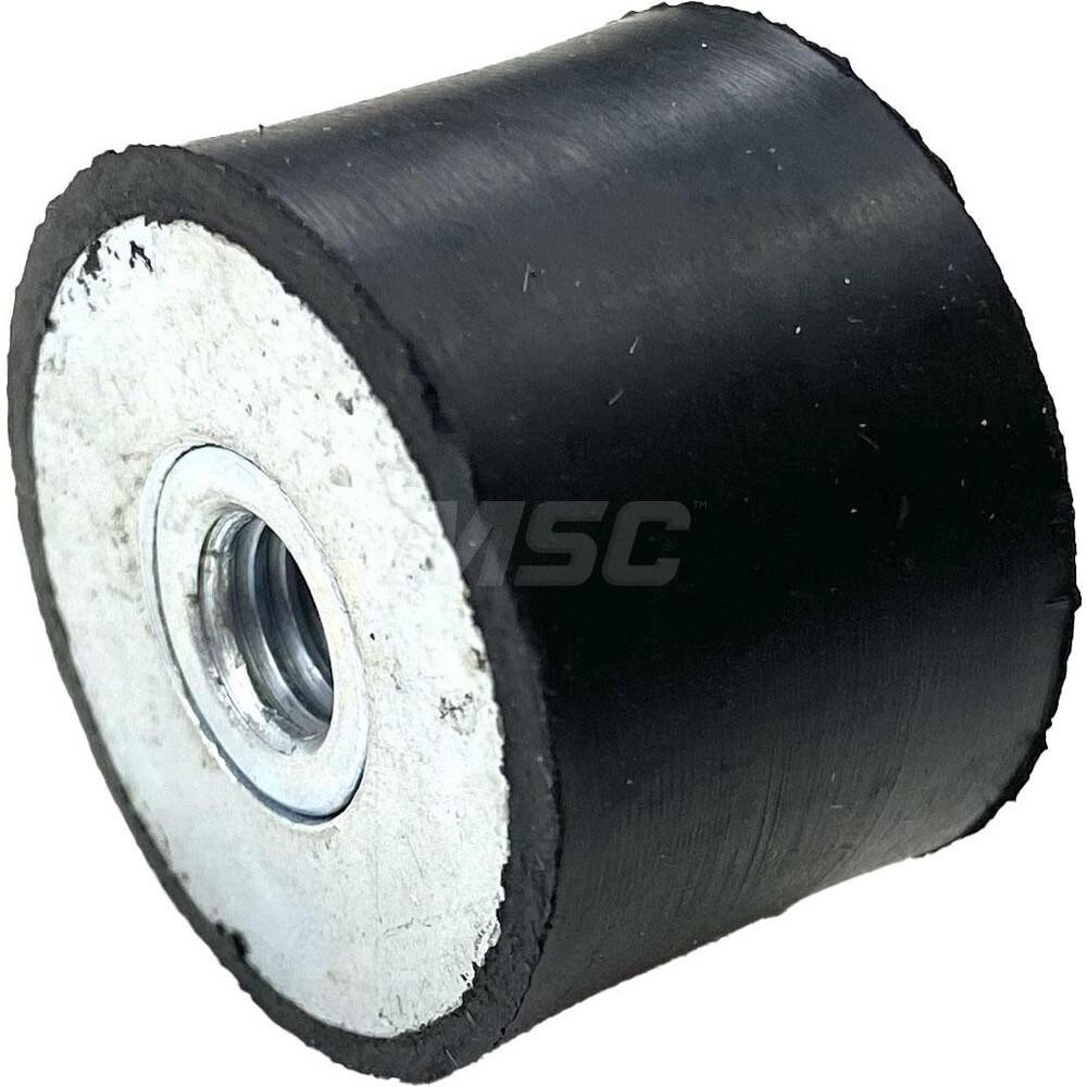 Vibration Isolators; Isolator Type: Plate/Plate ; Maximum Load Capacity: 140.00 (Pounds); Insert Material: Zinc-Plated Steel ; Isolator Material: Natural Rubber ; Overall Width: 30 ; Overall Diameter: 30 mm