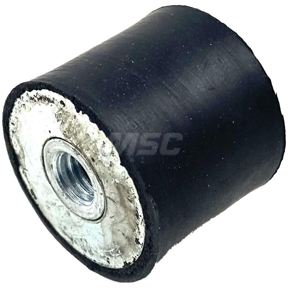 Vibration Isolators; Isolator Type: Plate/Plate ; Maximum Load Capacity: 140.00 (Pounds); Insert Material: Zinc-Plated Steel ; Isolator Material: Natural Rubber ; Overall Width: 30 ; Overall Diameter: 30 mm