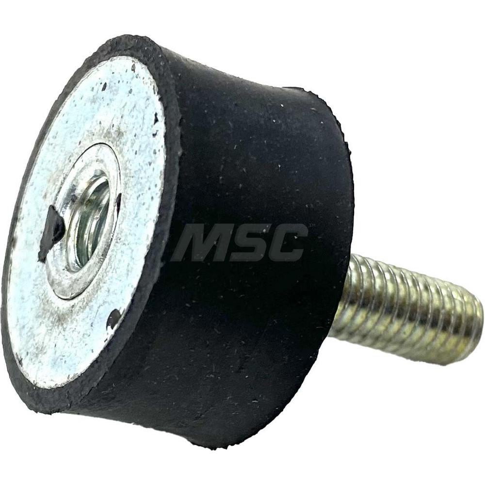 Vibration Isolators; Isolator Type: Plate/Stud ; Maximum Load Capacity: 120.00 (Pounds); Insert Material: Zinc-Plated Steel ; Isolator Material: Natural Rubber ; Overall Width: 30 ; Overall Diameter: 30 mm