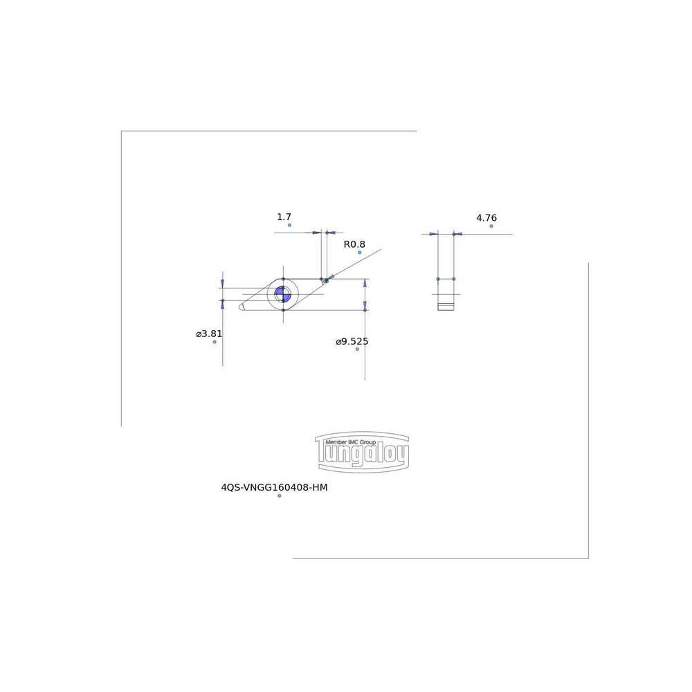 タンガロイTungaloy CBNチップ 旋盤チップ 4QS-VNGA160408-H BXA10 10