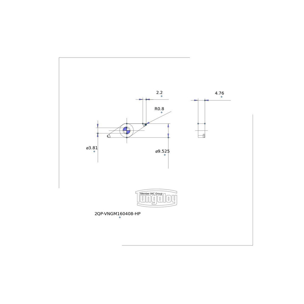 Tungaloy - Turning Insert: 2QP-VNGM332HP BXA20, PCBN | MSC Direct