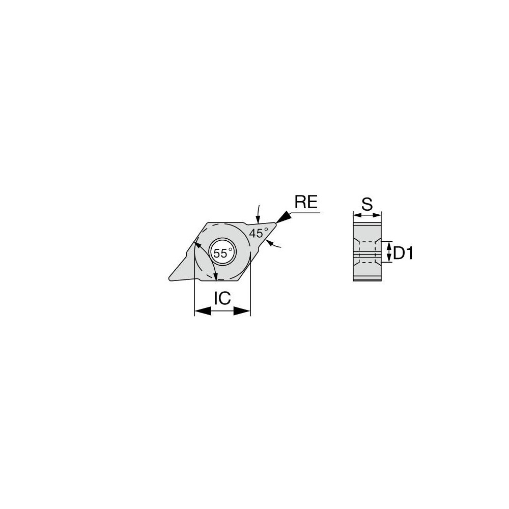 Tungaloy Turning Inserts; Insert Size Code 333 ; Insert Shape