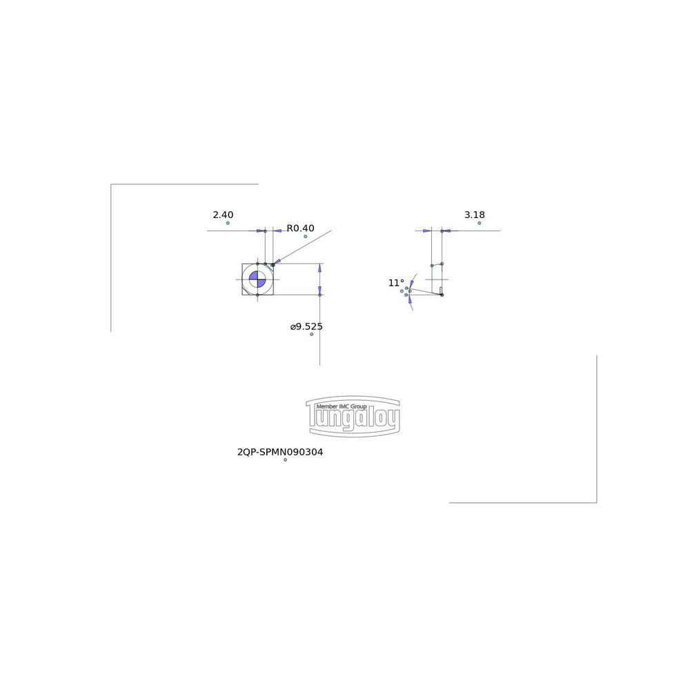 2 Inserti Tornitura Tungaloy CCMW32.52 BX330 PCBN – Qualità Giapponese