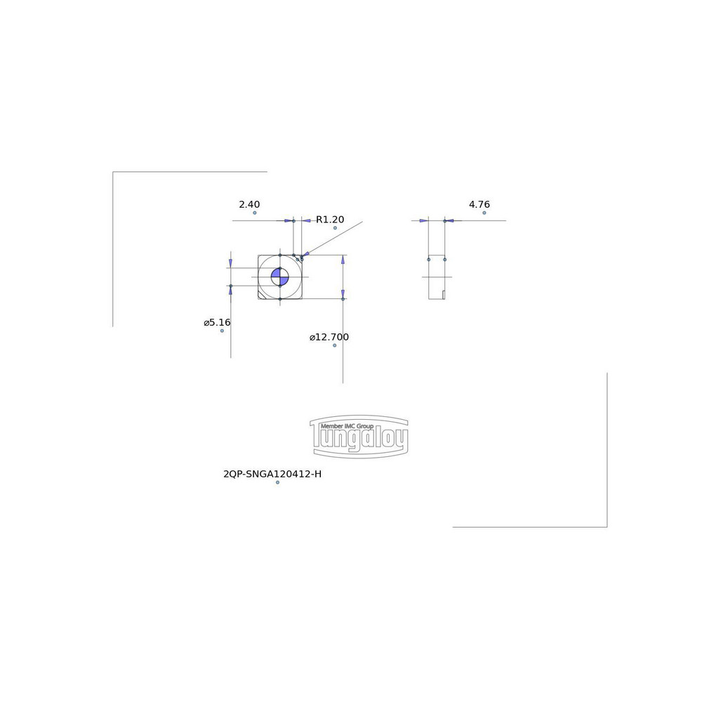 Tungaloy - Turning Insert: 2QP-SNGA433-H BX360, PCBN | MSC Direct