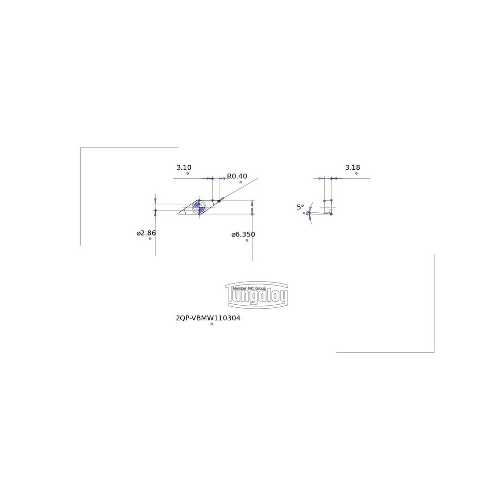 Tungaloy - Turning Insert: 2QP-VBMW221 BX360, PCBN | MSC Direct