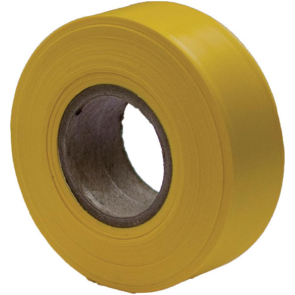 Barricade & Flagging Tape; Legend: None ; Material: PVC; Vinyl ; Thickness (mil): 4 ; Overall Length: 300.00 ; Roll Length (Feet): 300 ; Color: Yellow