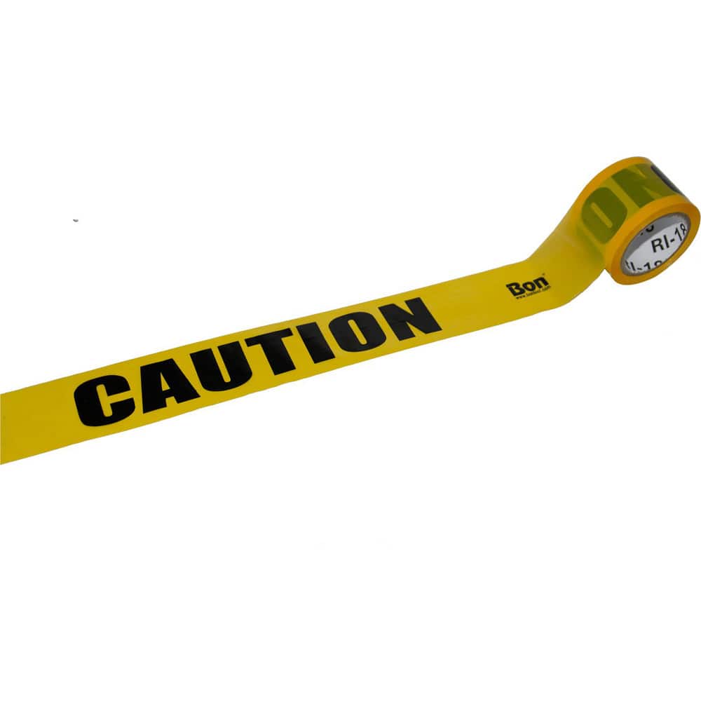 Barricade & Flagging Tape; Legend: Caution ; Material: PVC; Vinyl ; Thickness (mil): 2 ; Overall Length: 1000.00 ; Roll Length (Feet): 1000 ; Color: Yellow