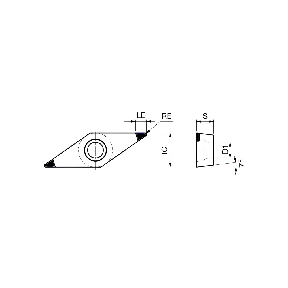 Tungaloy - Turning Insert: 2QP-VCGW330.5-H BXA20, PCBN | MSC Direct