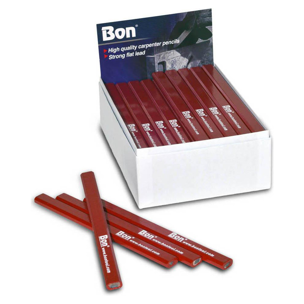 Bon Tool Carpenter Pencils; Type Carpenter Pencil; Material Lead