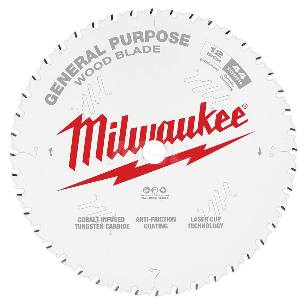 Milwaukee Tool 48-40-1220 Wet & Dry Cut Saw Blade: 12" Dia, 1" Arbor Hole, 44 Teeth Image