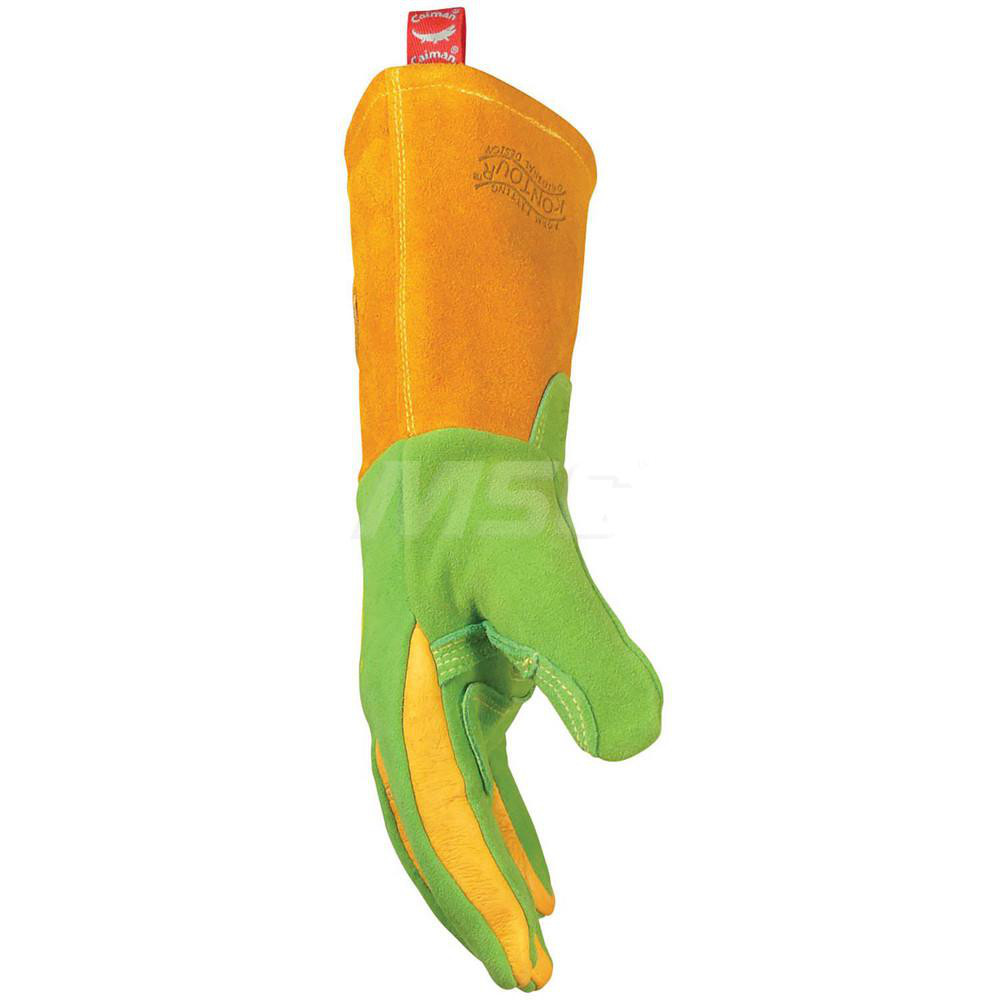 PIP Welding Gloves Caiman 1816, UncoatedCoated, Grain Deerskin