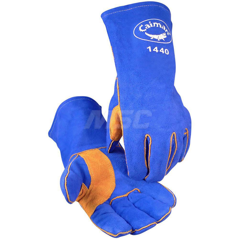 Welding Gloves: Size Large, Uncoated, Split Cowhide Leather, Multi-Task Welding Application