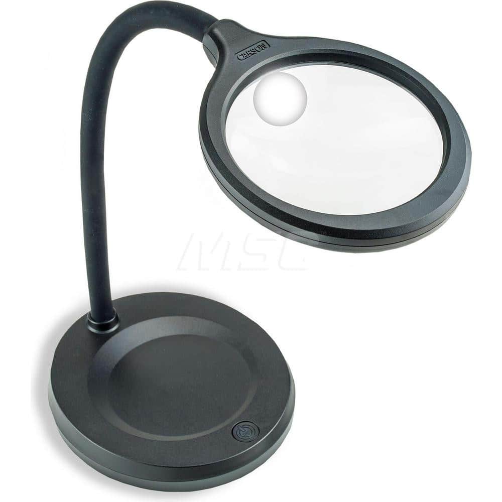 CARSON OPTICAL LM-30 Handheld Magnifiers; Mount Type: Stand; Maximum Magnification: 5x; Number Of Magnification Levels: 2; Lens Shape: Round; Focal Distance: 2.5 in; Lens Diameter: 4.13 in; Focal Distance (Inch): 2.5 in; Lens Diameter (mm): 4.13 in; Lens Diameter (Decimal Inc 