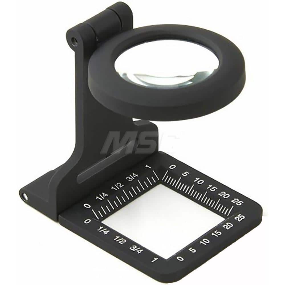 Handheld Magnifiers; Mount Type: Stand ; Number Of Magnification Levels: 1 ; Maximum Magnification: 5x ; Focal Distance: 2.5in ; Lens Material: Glass ; Lens Diameter: 1.2 in