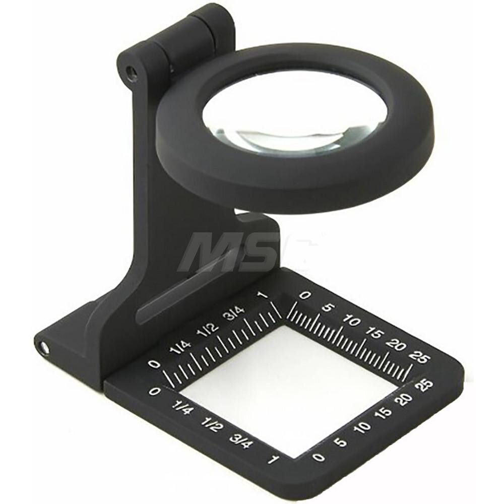 Handheld Magnifiers; Mount Type: Stand ; Maximum Magnification: 5x ; Number Of Magnification Levels: 1 ; Lens Shape: Round ; Focal Distance: 2.5in ; Lens Diameter: 1.2 in