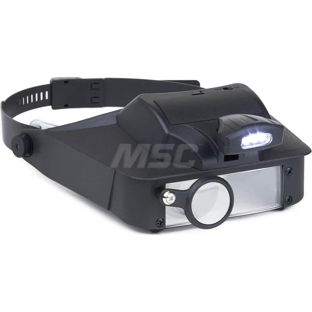 CARSON OPTICAL LV-10 Handheld Magnifiers; Mount Type: Eyeglass Frame ; Maximum Magnification: 6x ; Number Of Magnification Levels: 4 ; Lens Shape: Rectangular ; Focal Distance: 2in ; Focal Distance (Inch): 2in 