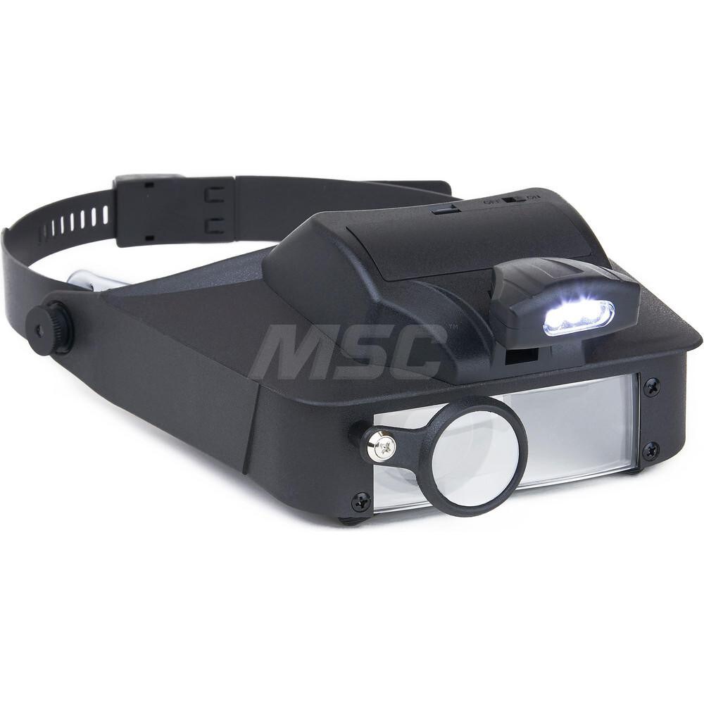 Handheld Magnifiers; Mount Type: Eyeglass Frame ; Maximum Magnification: 6x ; Number Of Magnification Levels: 4 ; Lens Shape: Rectangular ; Focal Distance: 2in ; Focal Distance (Inch): 2in