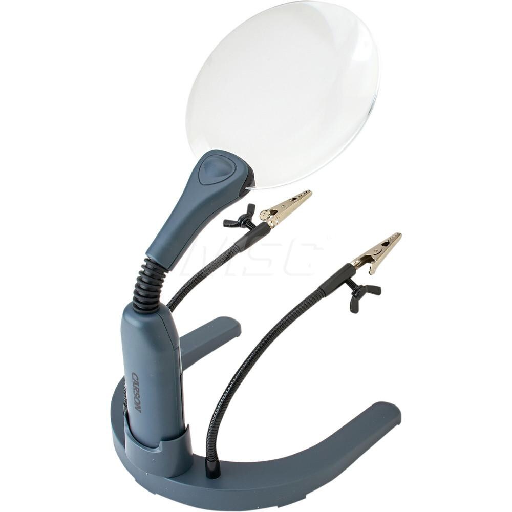 Handheld Magnifiers; Mount Type: Stand; Handheld ; Maximum Magnification: 2x ; Number Of Magnification Levels: 1 ; Lens Shape: Round ; Focal Distance: 9.8in ; Lens Diameter: 4.28 in