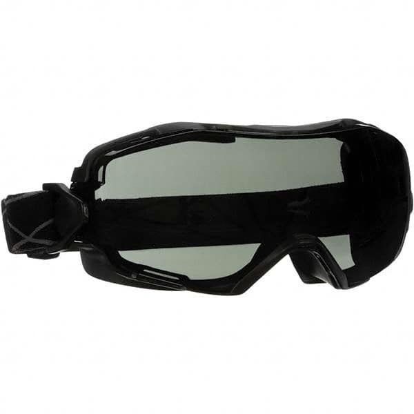 Safety Goggles: Chemical Splash, Anti-Fog, Gray Polycarbonate Lenses