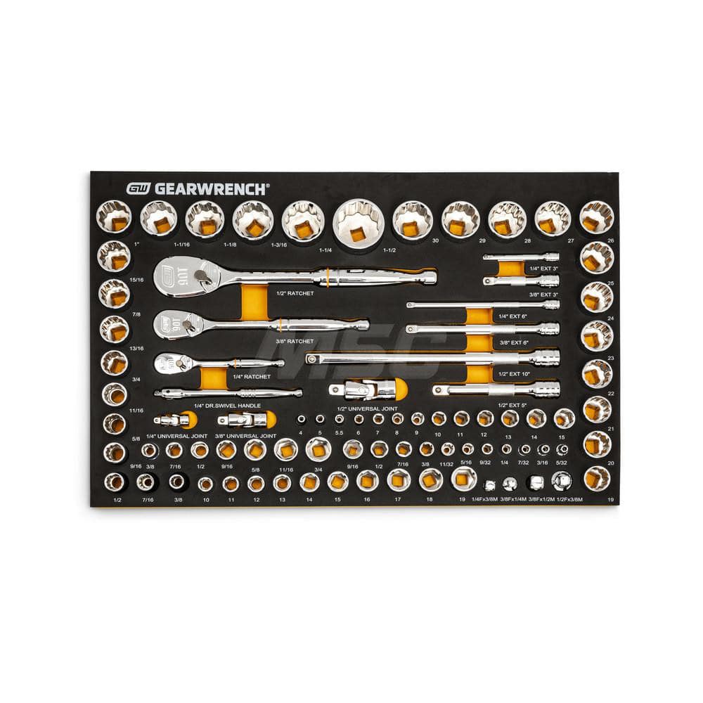 GEARWRENCH Combination Hand Tool Set: 83 Pc, Mechanic's Tool Set  23034218 MSC Industrial Supply